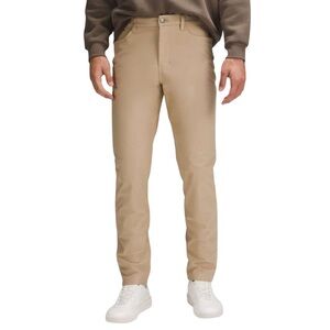 Lululemon ABC Classic-Fit 5 Pocket Pant 30"L Tan Utilitech Sz 36 NWOT